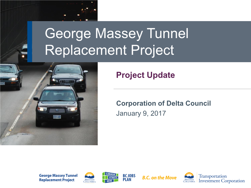 George Massey Tunnel Replacement Project