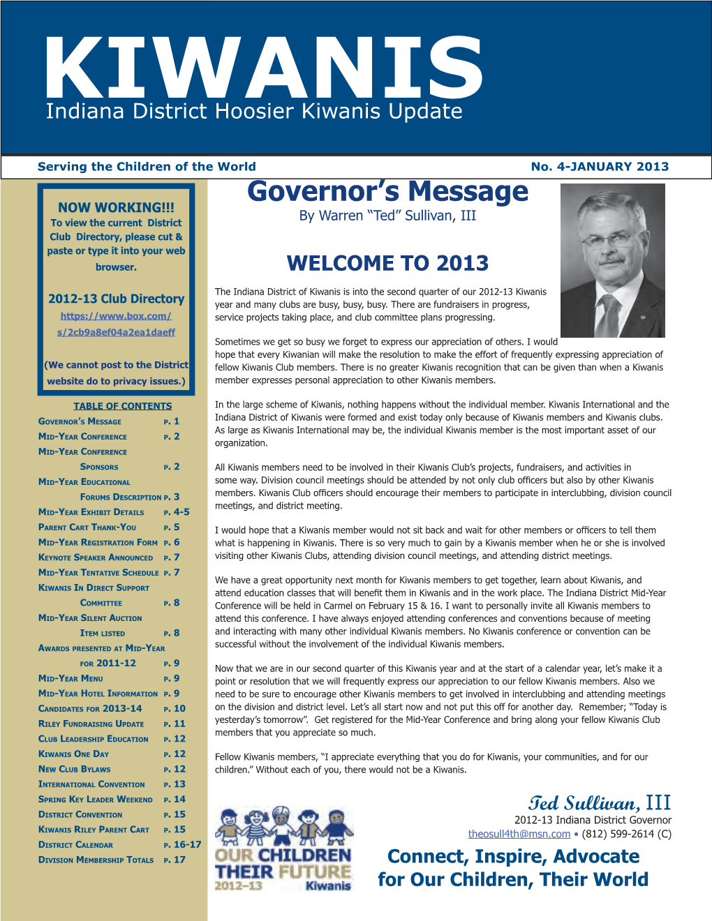 Governor's Message