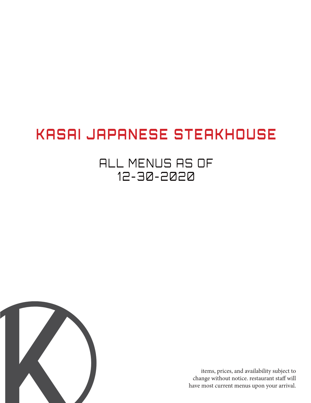 Kasai Japanese Steakhouse Scottsdale