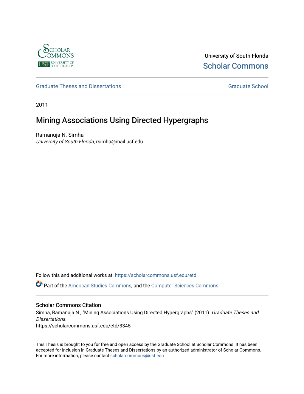 Mining Associations Using Directed Hypergraphs