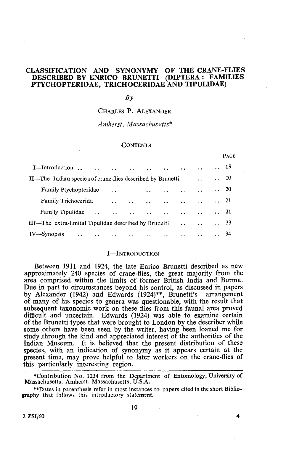 DIPTERA: FAMILIES PTYCHOPTERIDAE, TRICHOCERIDAE and TIPULIDAE) By