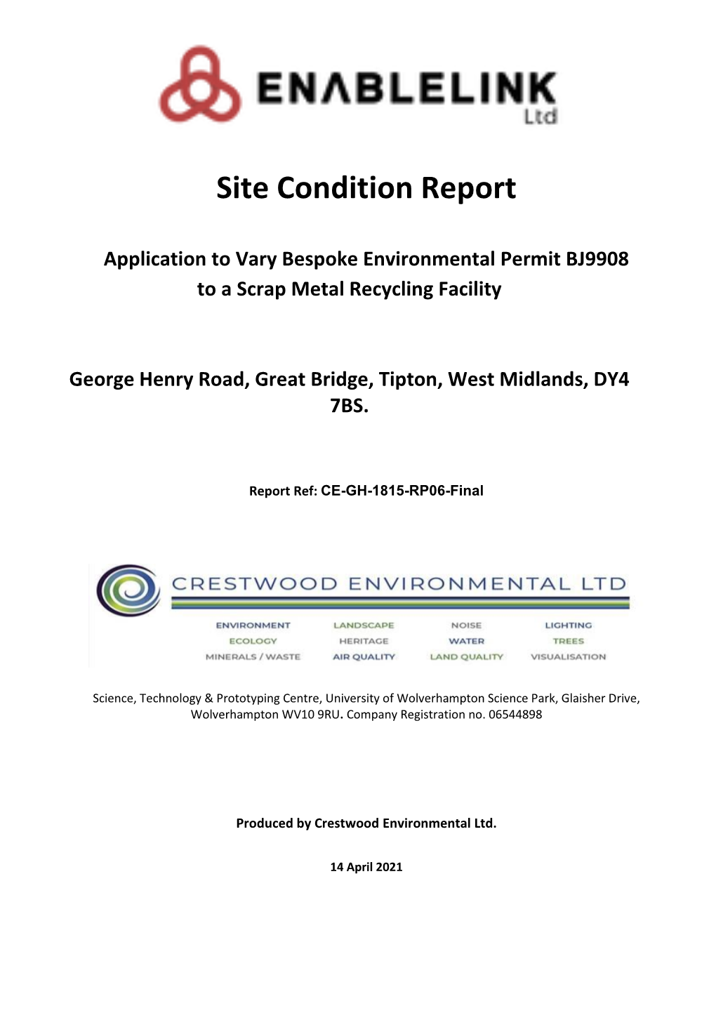 Site Condition Report