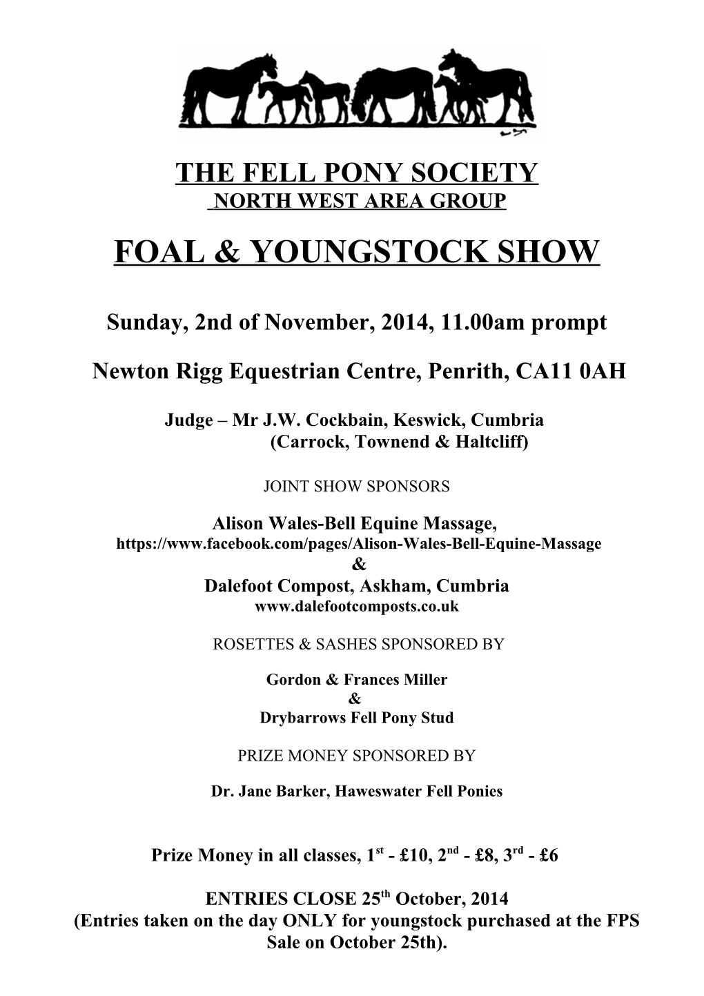 Fell Pony North West Area Support Group