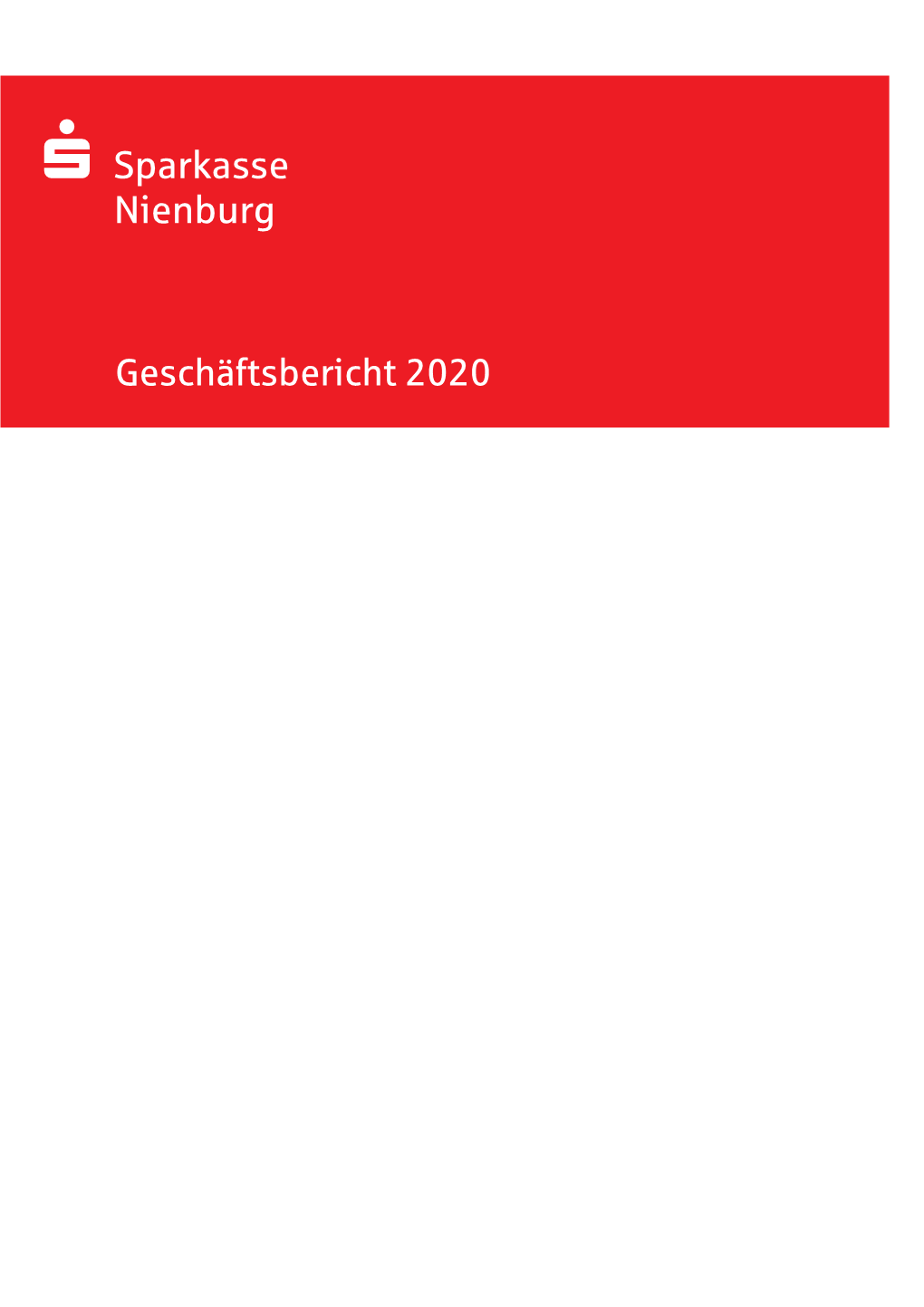 Geschäftsbericht 2020 Inhaltsverzeichnis