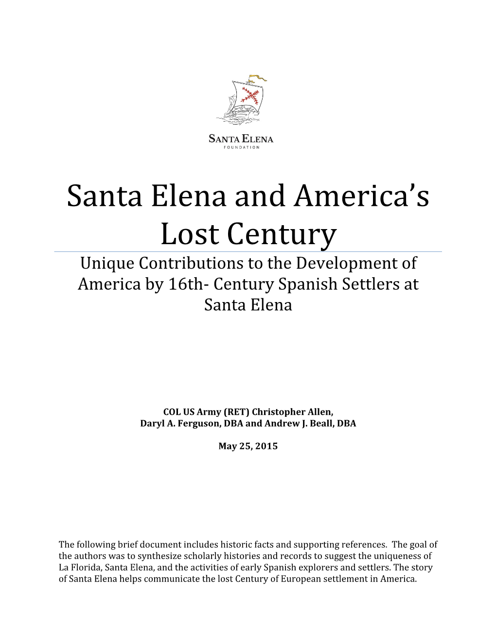 Santa-Elena History