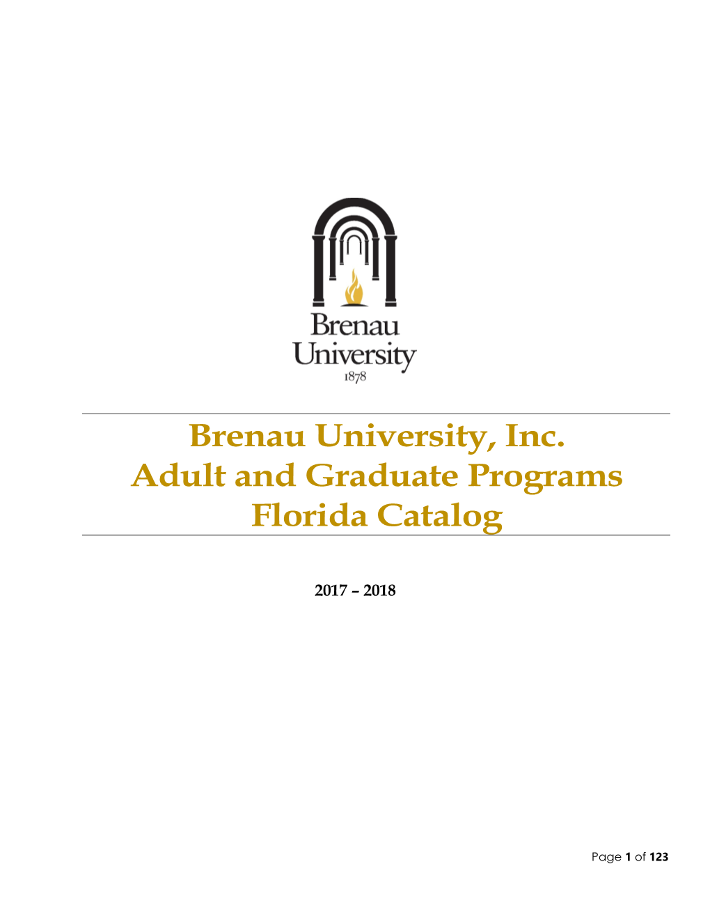 2017/2018 Florida Catalog