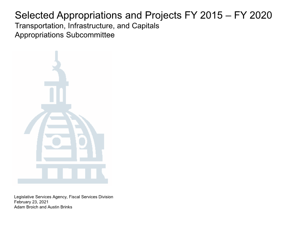 Review of Selected Infrastructure Projects