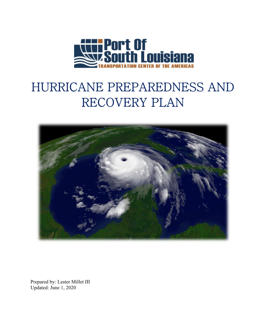 2020 Port of South Louisiana Hurricane Preparedness And