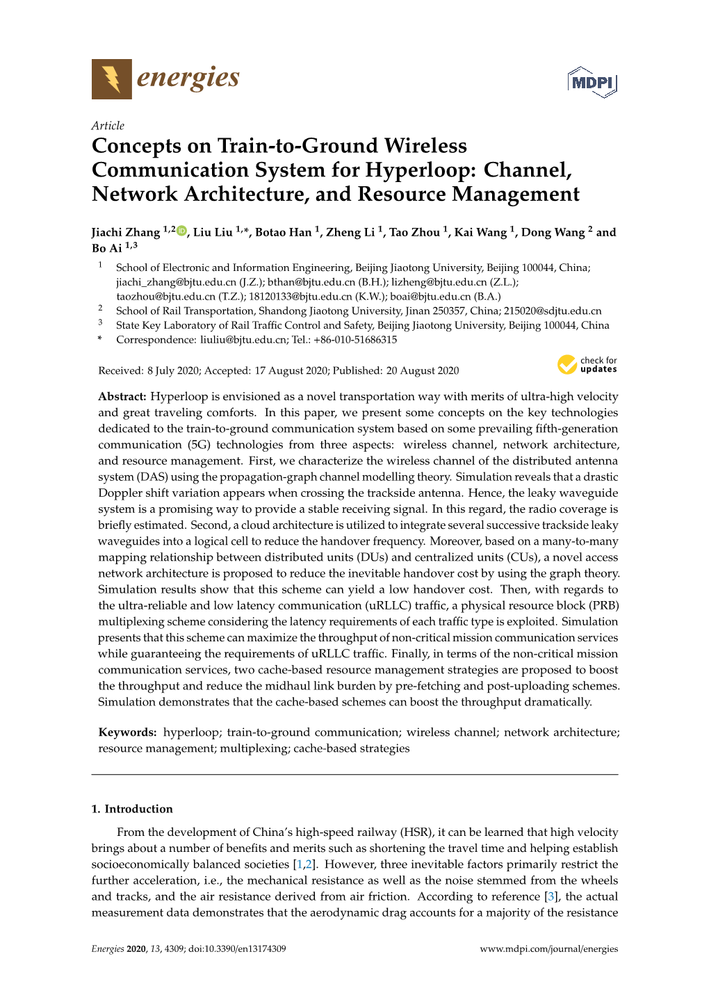 Concepts on Train-To-Ground Wireless Communication System for Hyperloop: Channel, Network Architecture, and Resource Management