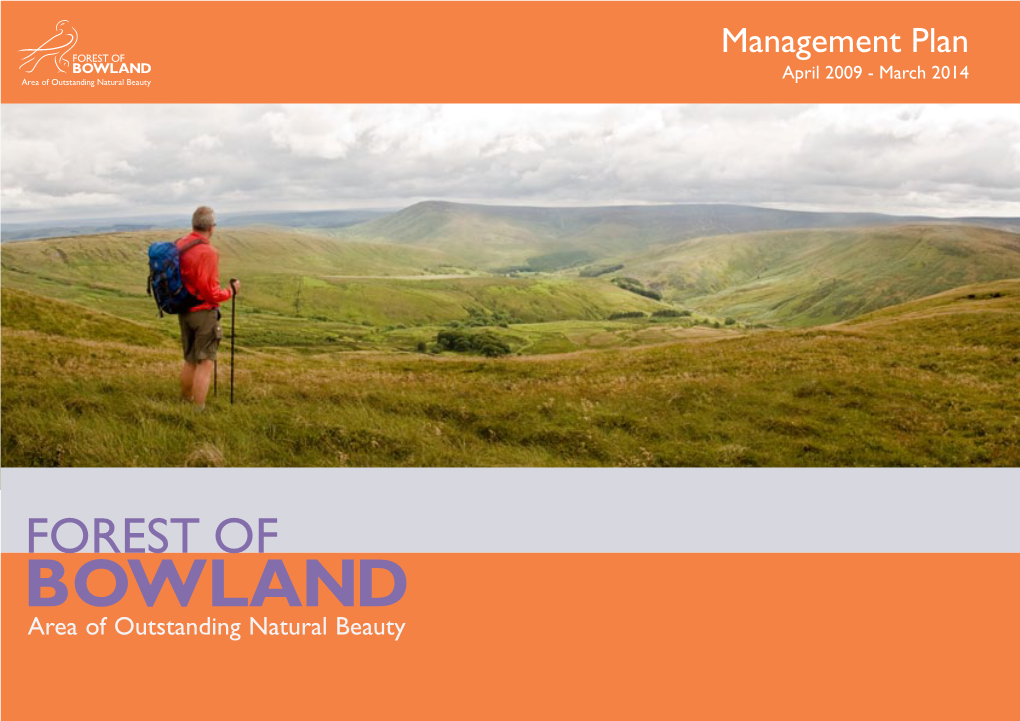 Forest of Bowland Management Plan 2009 -2014