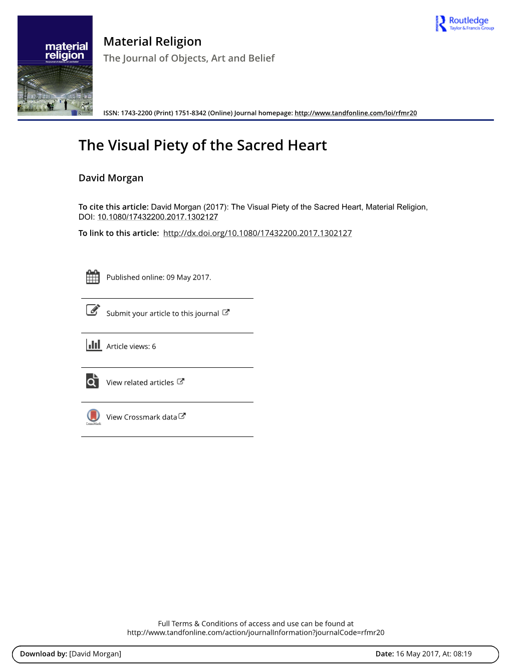 The Visual Piety of the Sacred Heart