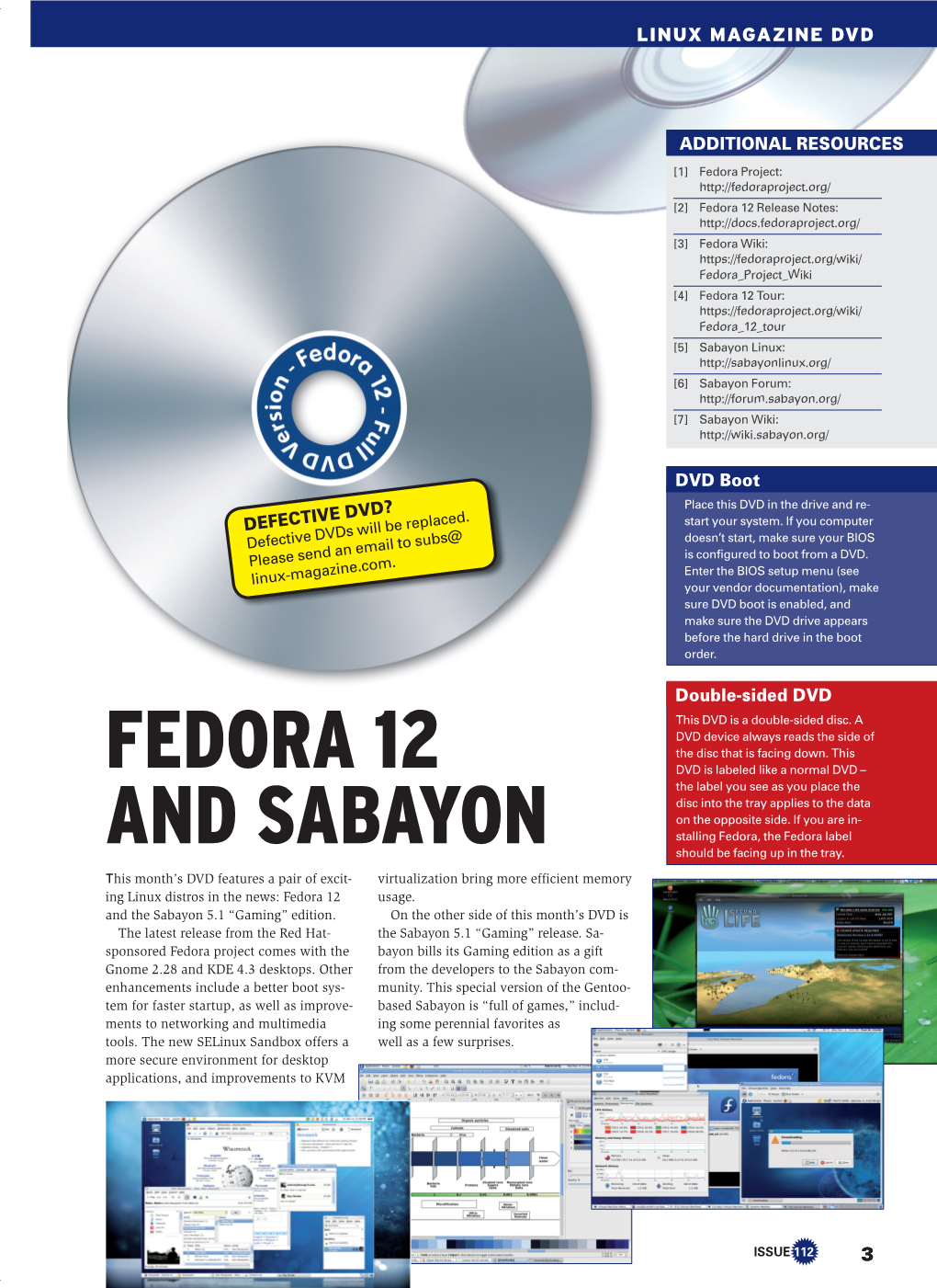 Fedora 12 and Sabayon