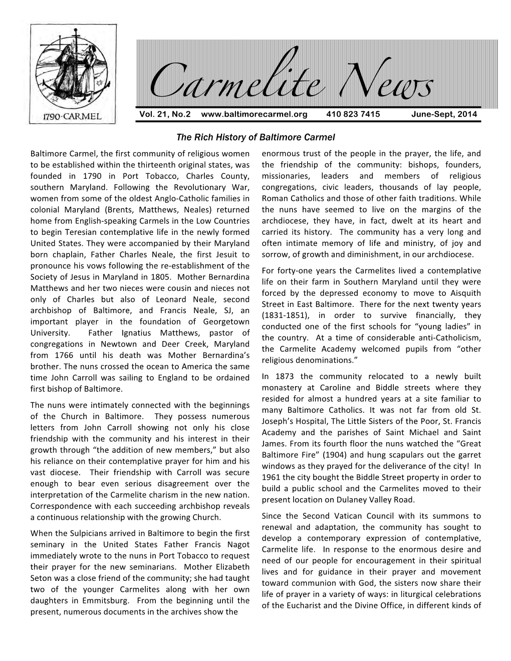 Carmelite News