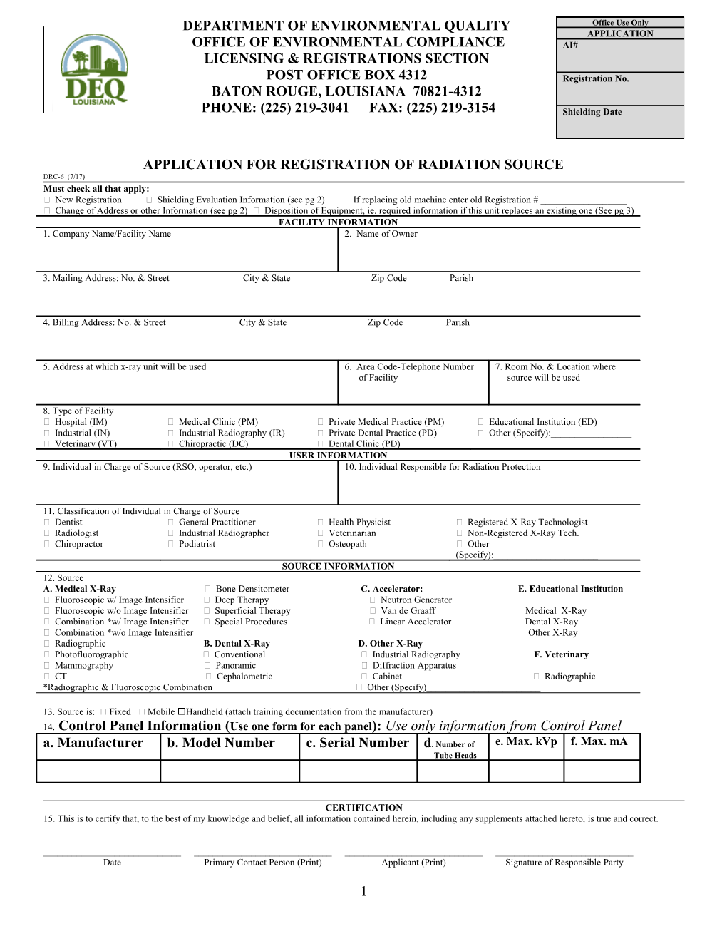 Department of Environmental Quality s1