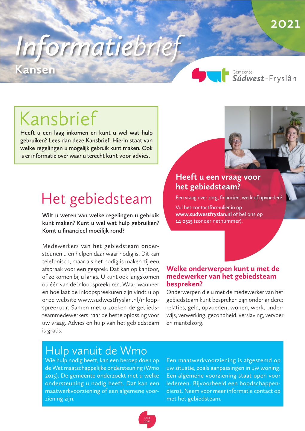 Kansbrief 2021 Gemeente Sudwest-Fryslan