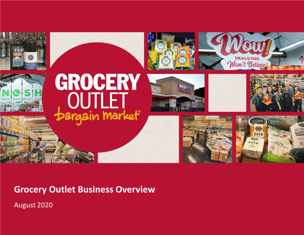 Grocery Outlet Business Overview August 2020