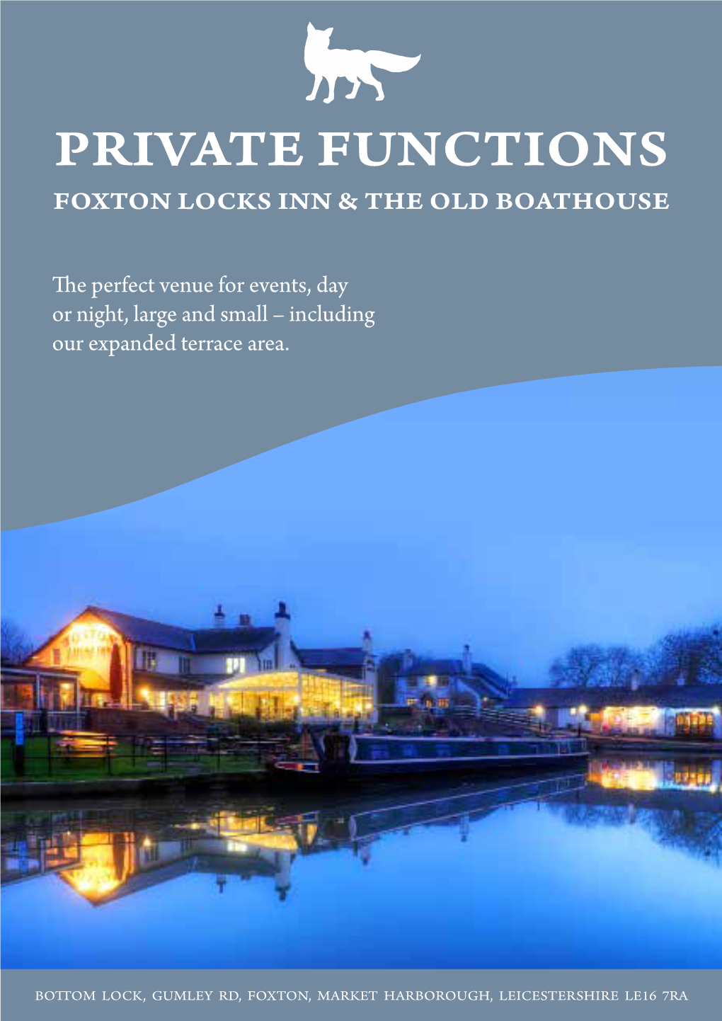 Private Functions Foxton Locks Inn & the Old Boathouse