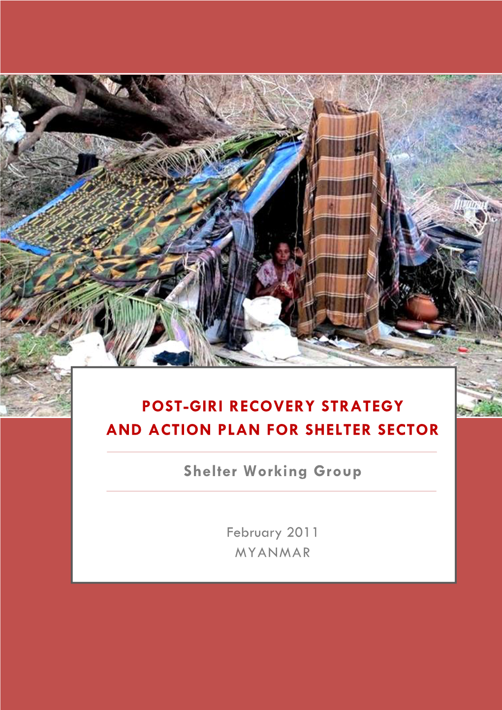 Post-Giri Recovery Action Plan for Shelter Sector