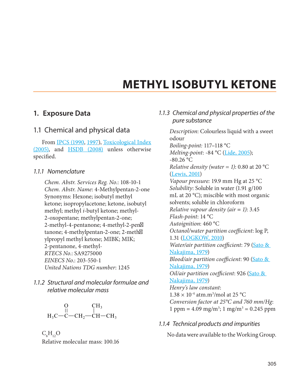 Methyl Isobutyl Ketone