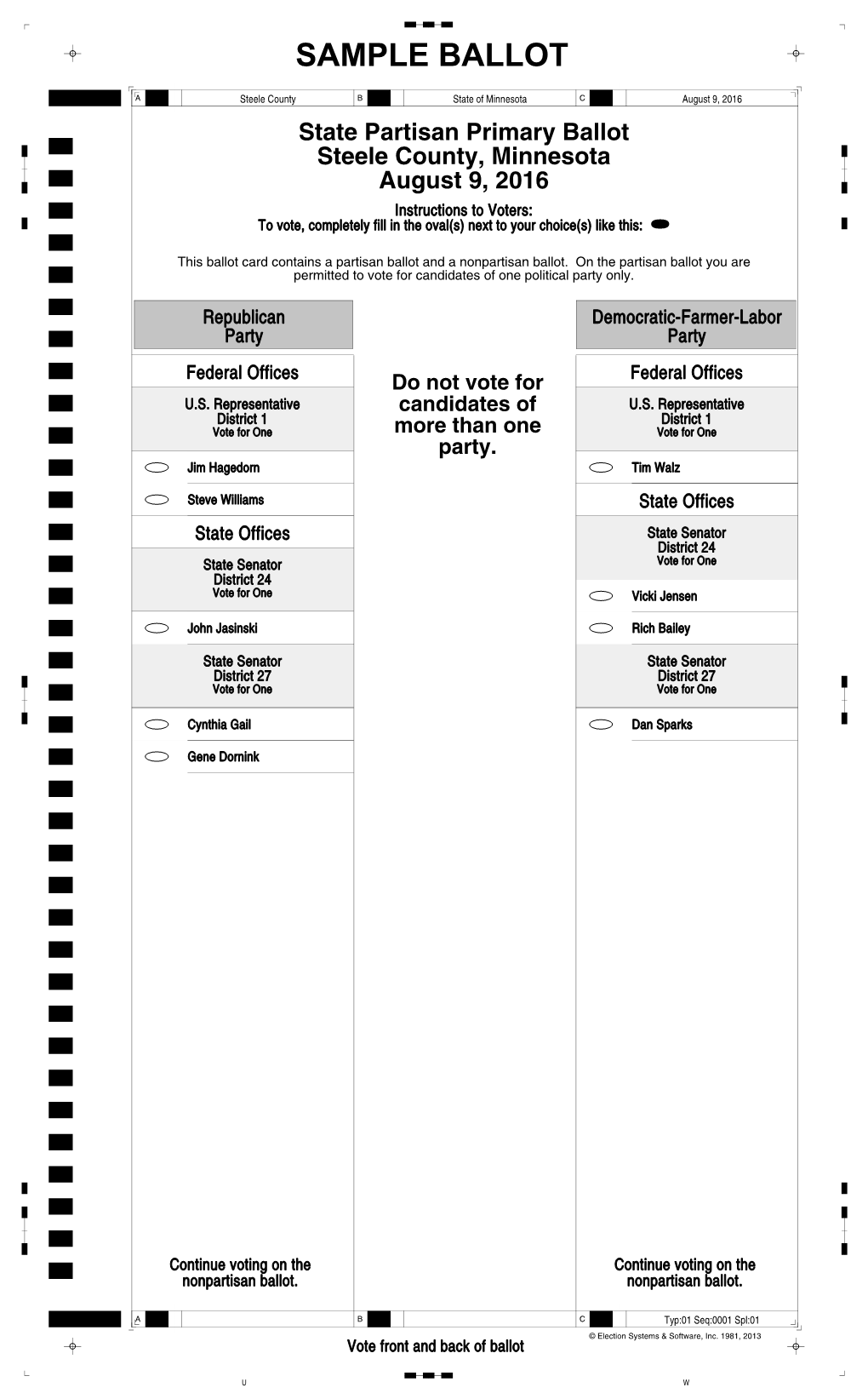 Sample Ballot