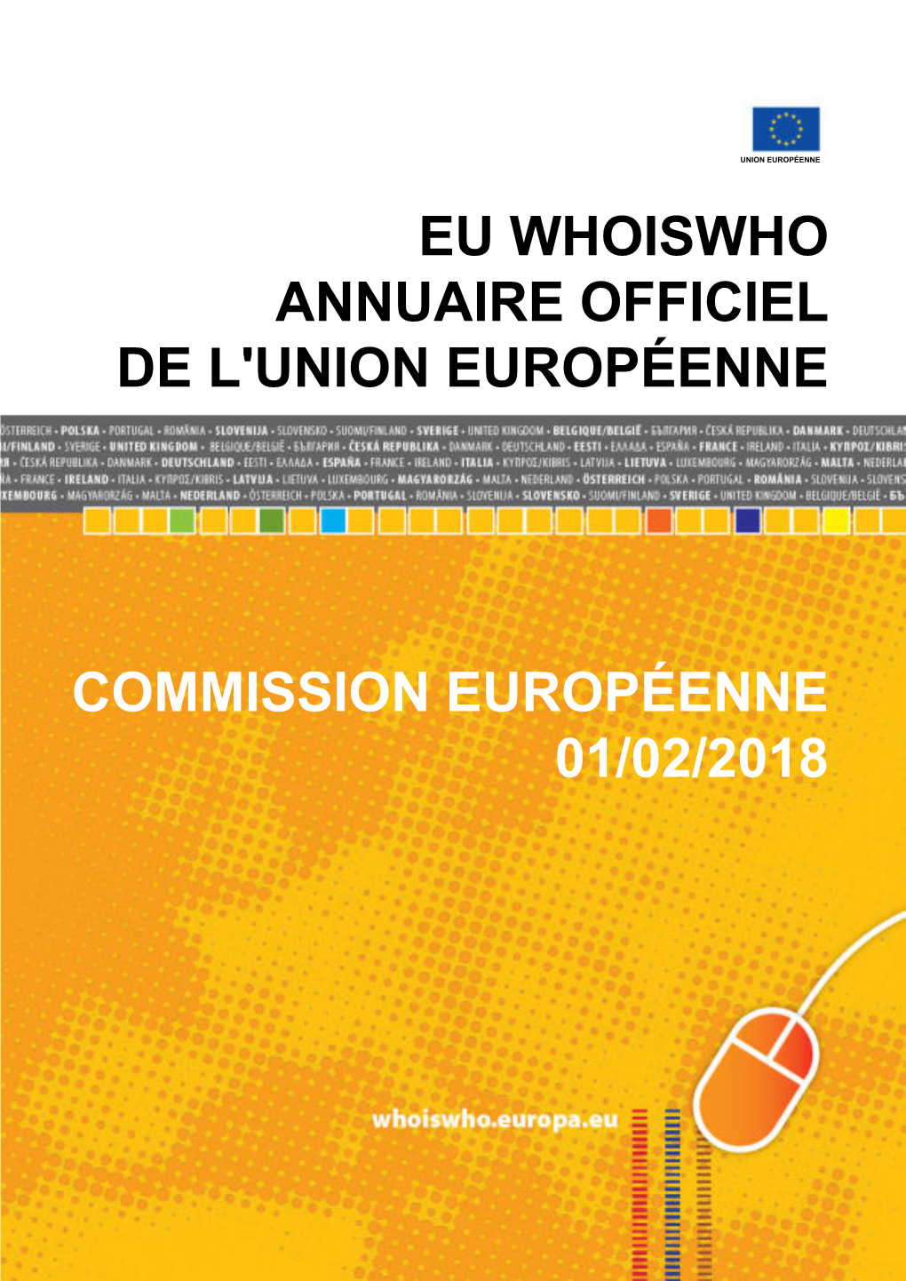 Eu Whoiswho Annuaire Officiel De L'union Européenne Commission Européenne 01/02/2018
