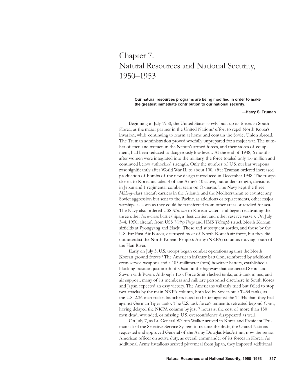 Chapter 7. Natural Resources and National Security, 1950–1953