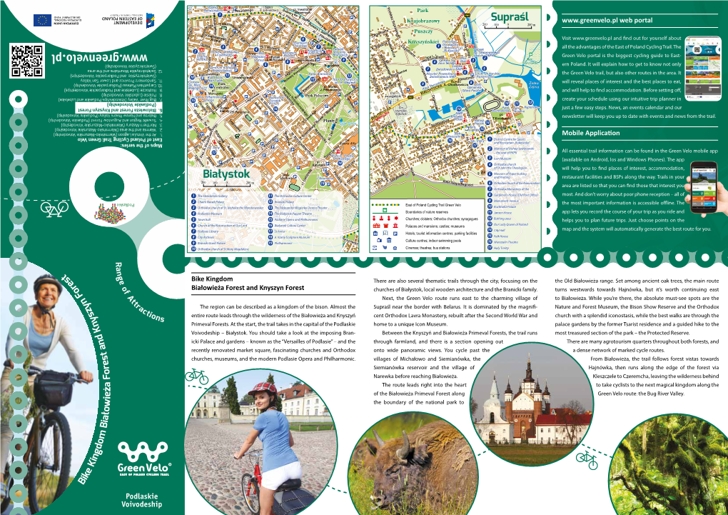 Białowieża and Knszyńska Forest Map 1:350 000 June