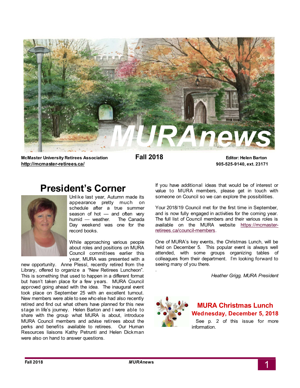 Muranews Fall 2018 Issue in PDF Format