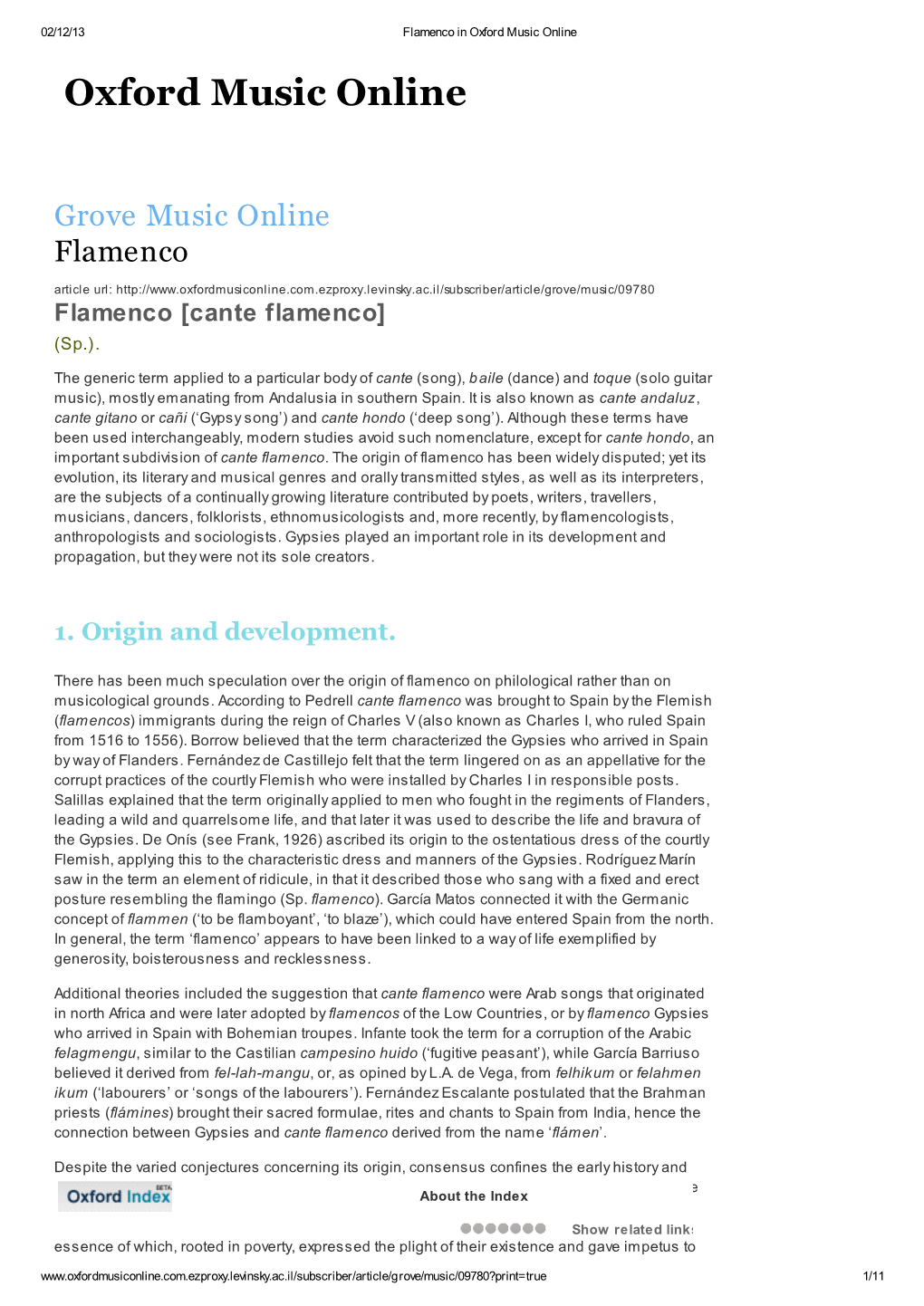 Oxford Music Online Oxford Music Online