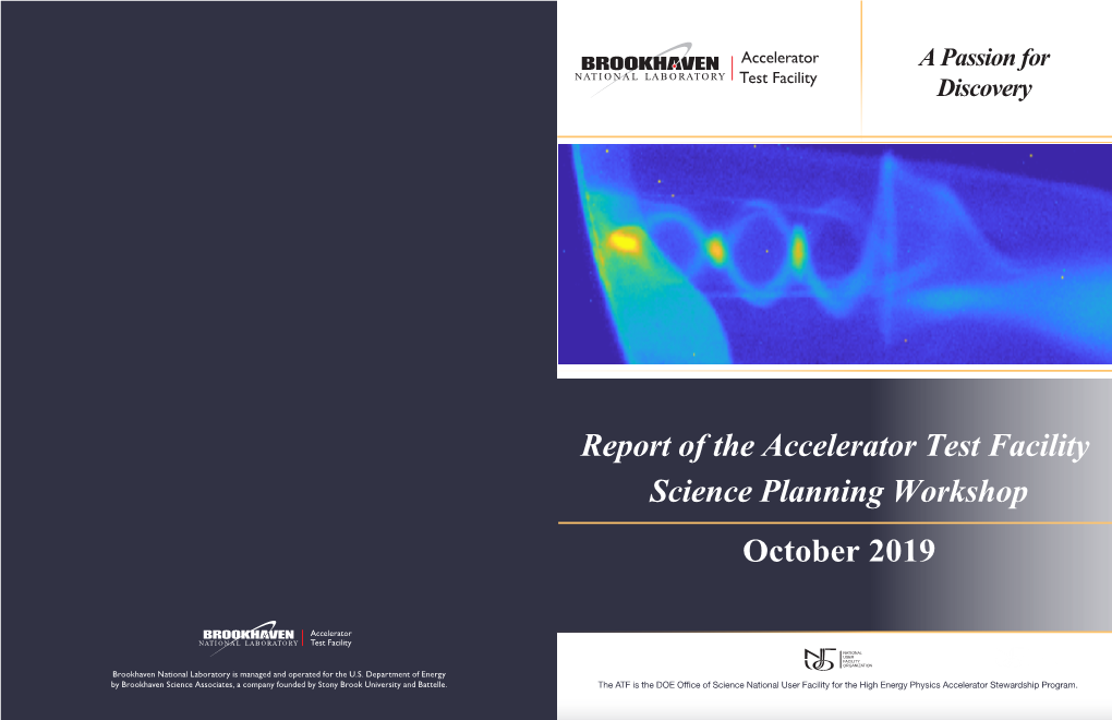 Report of the Accelerator Test Facility Science Planning Workshop October 2019