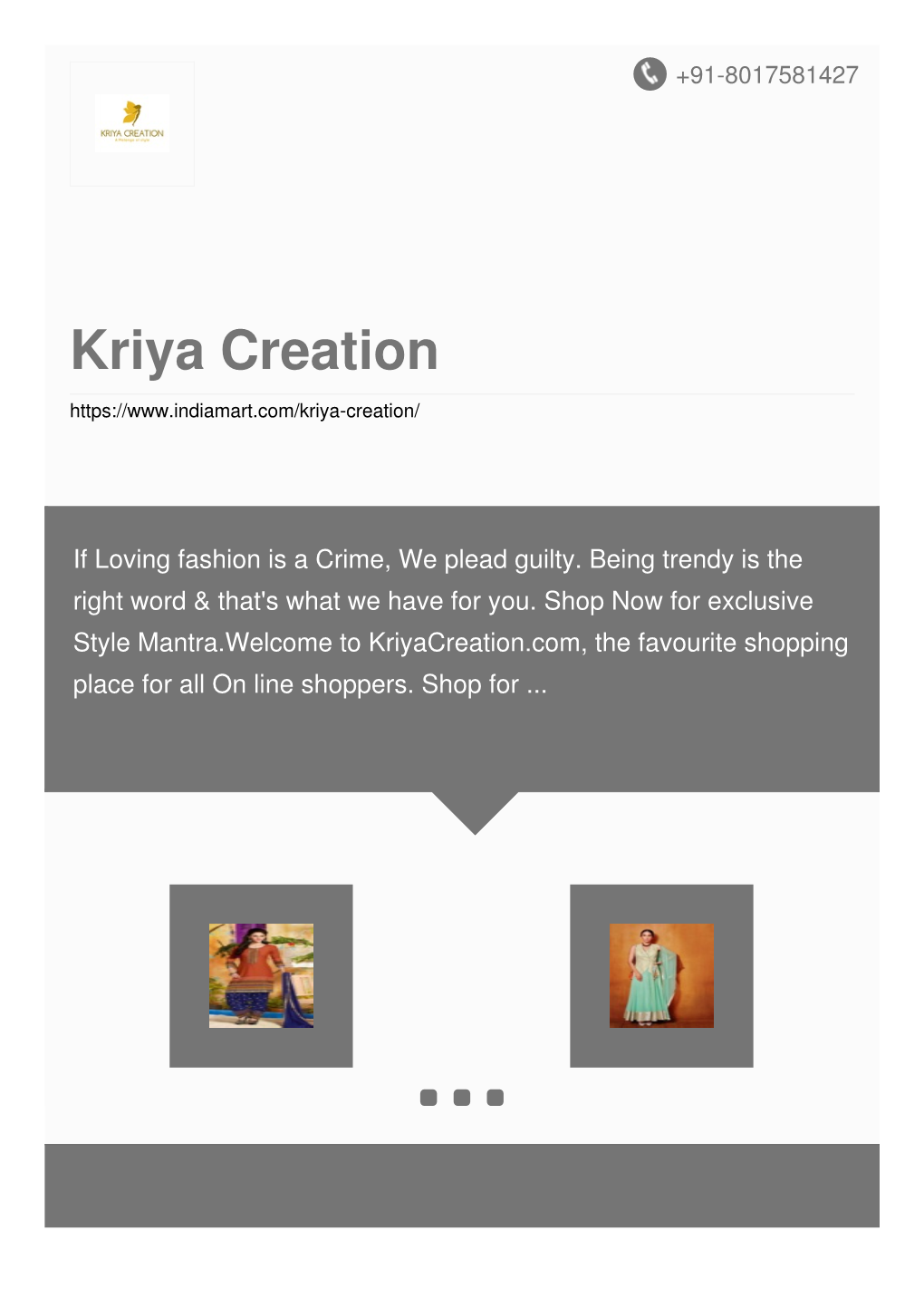 Kriya Creation