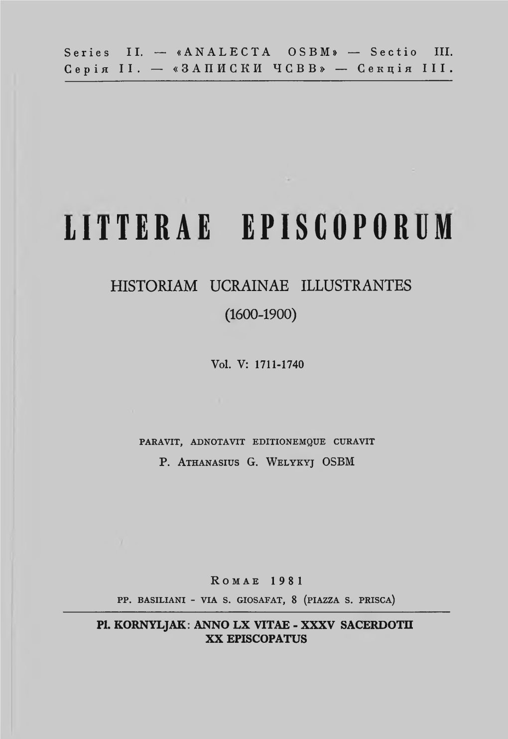 Litterae Episcoporum