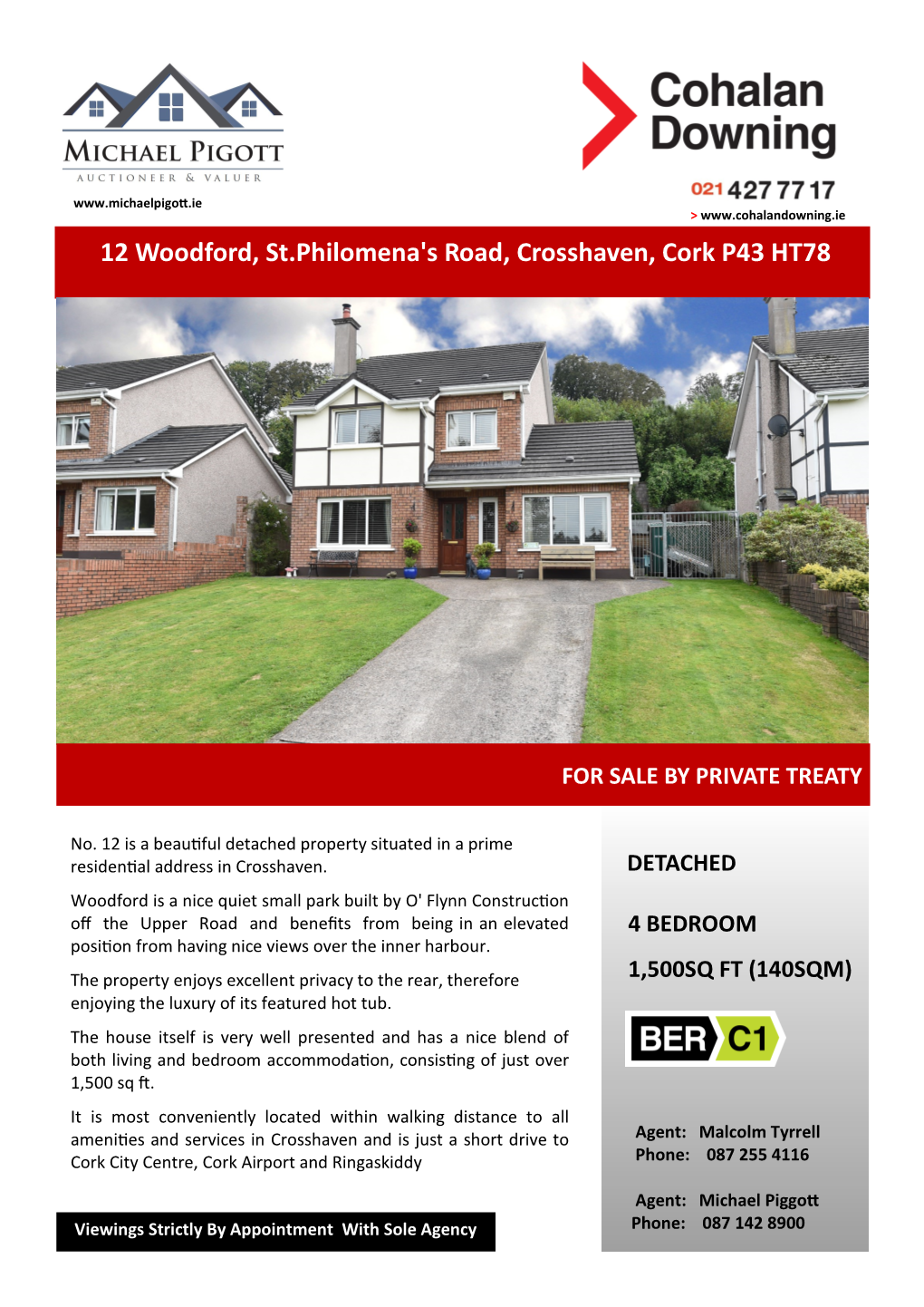 12 Woodford, St.Philomena's Road, Crosshaven, Cork P43 HT78
