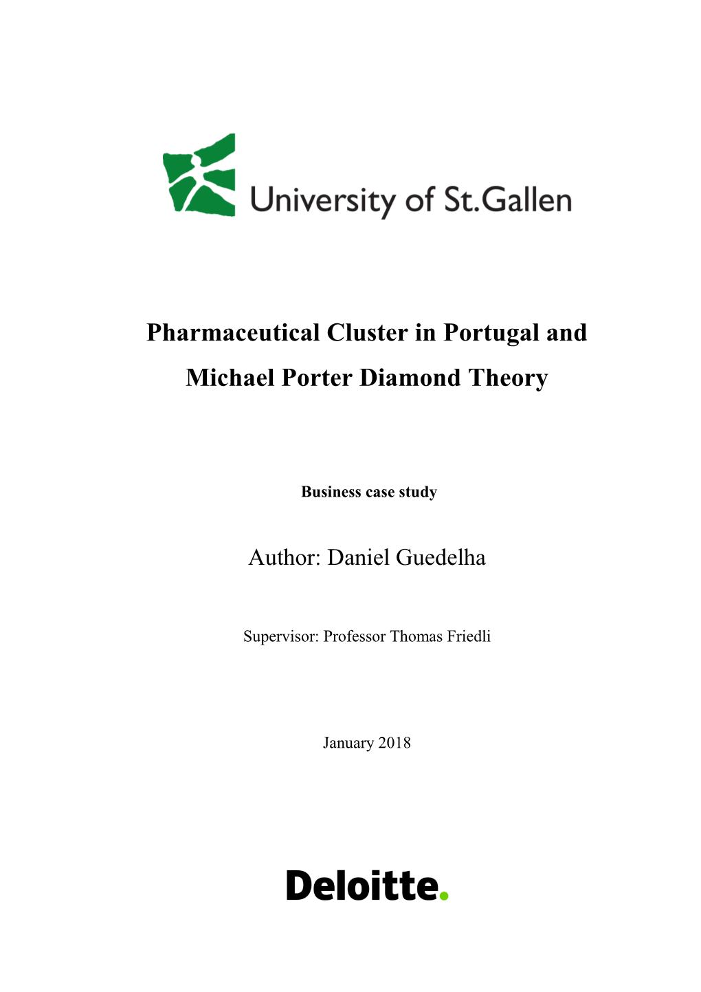 Pharmaceutical Cluster in Portugal and Michael Porter Diamond Theory