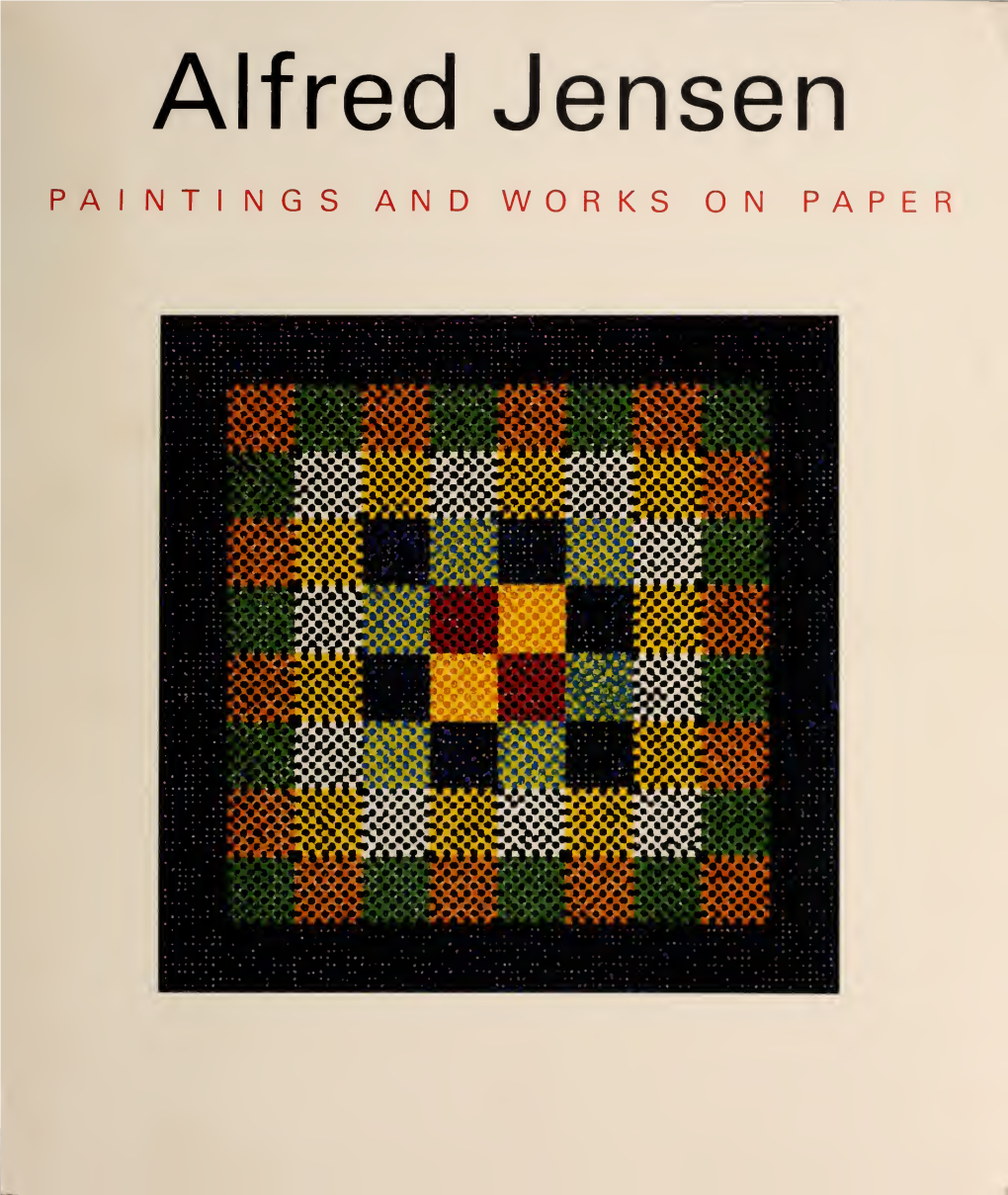 Alfred Jensen : Paintings and Works on Paper