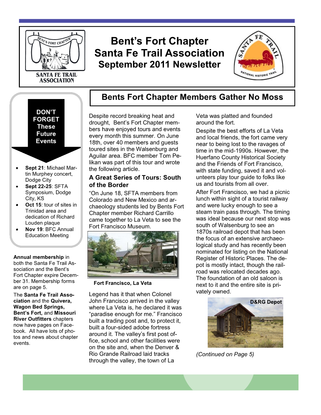 Bent's Fort Chapter Santa Fe Trail Association