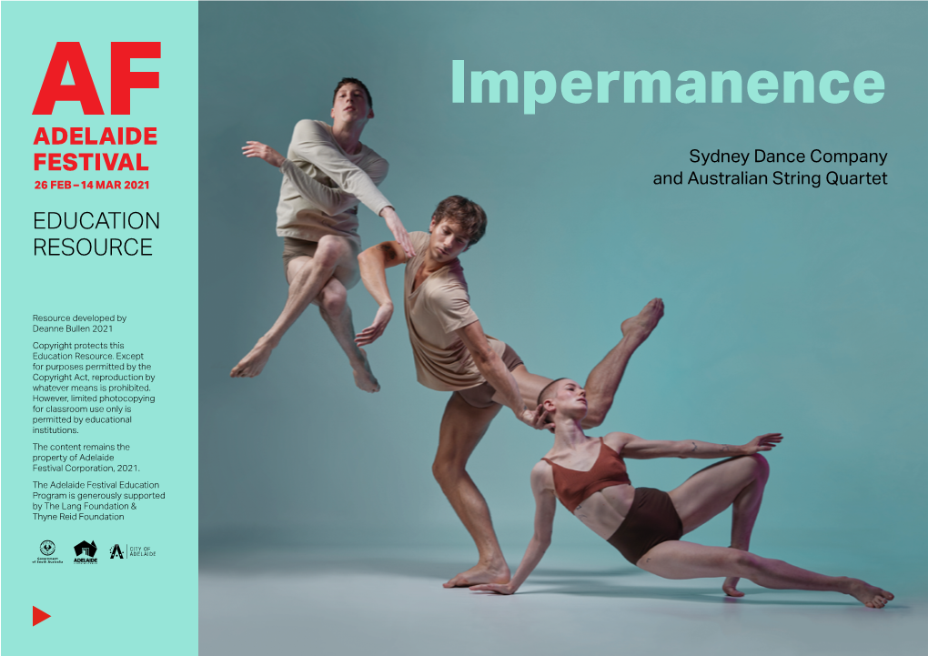 Impermanence Sydney Dance Company and Australian String Quartet