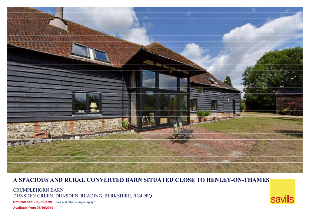 A Spacious and Rural Converted Barn Situated