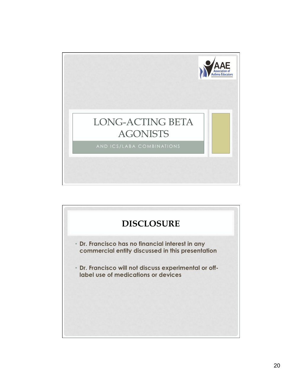 Long-Acting Beta Agonists