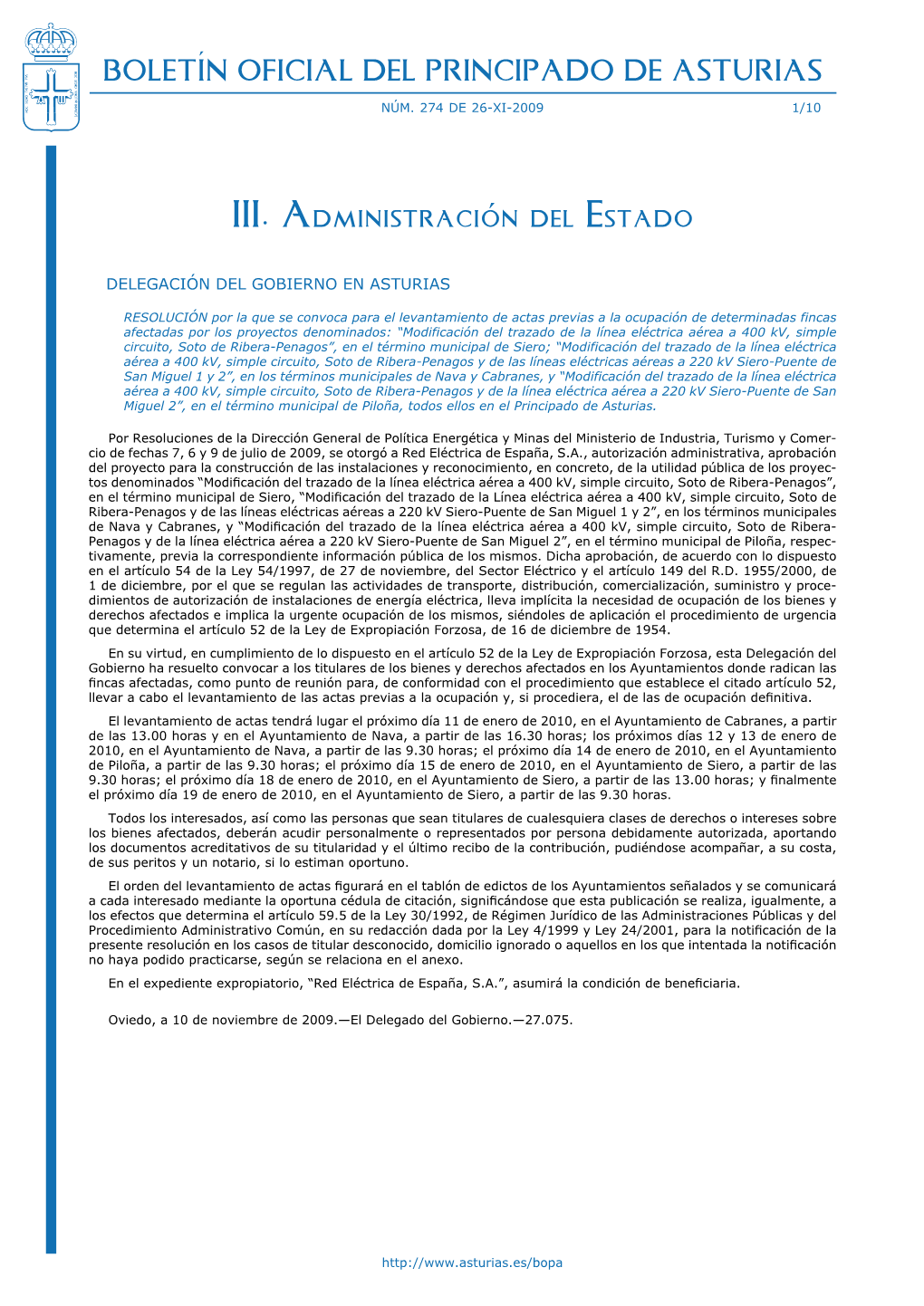 Boletín Oficial Del Principado De Asturias