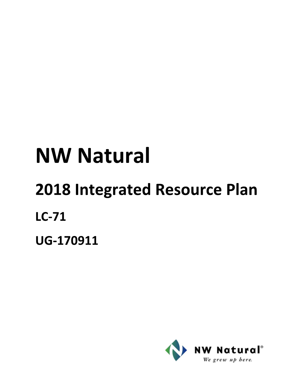 NW-Natural-2018-IRP-1.Pdf