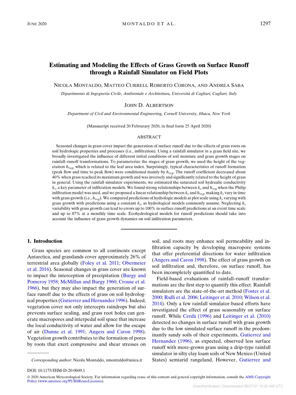 Downloaded 09/27/21 10:25 AM UTC 1298 JOURNAL of HYDROMETEOROLOGY VOLUME 21