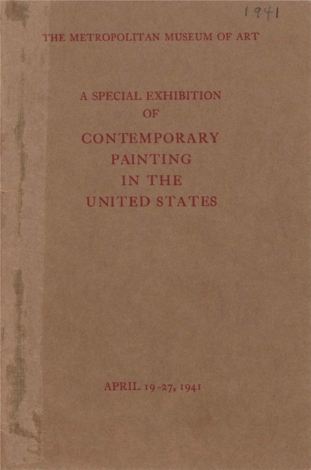 Contemporary Painting in the United States Contemporary Painting in the United States the Metropolitan Museum of Art