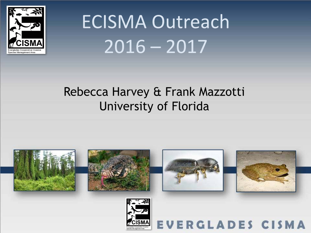 Overview of Everglades Invasive Species