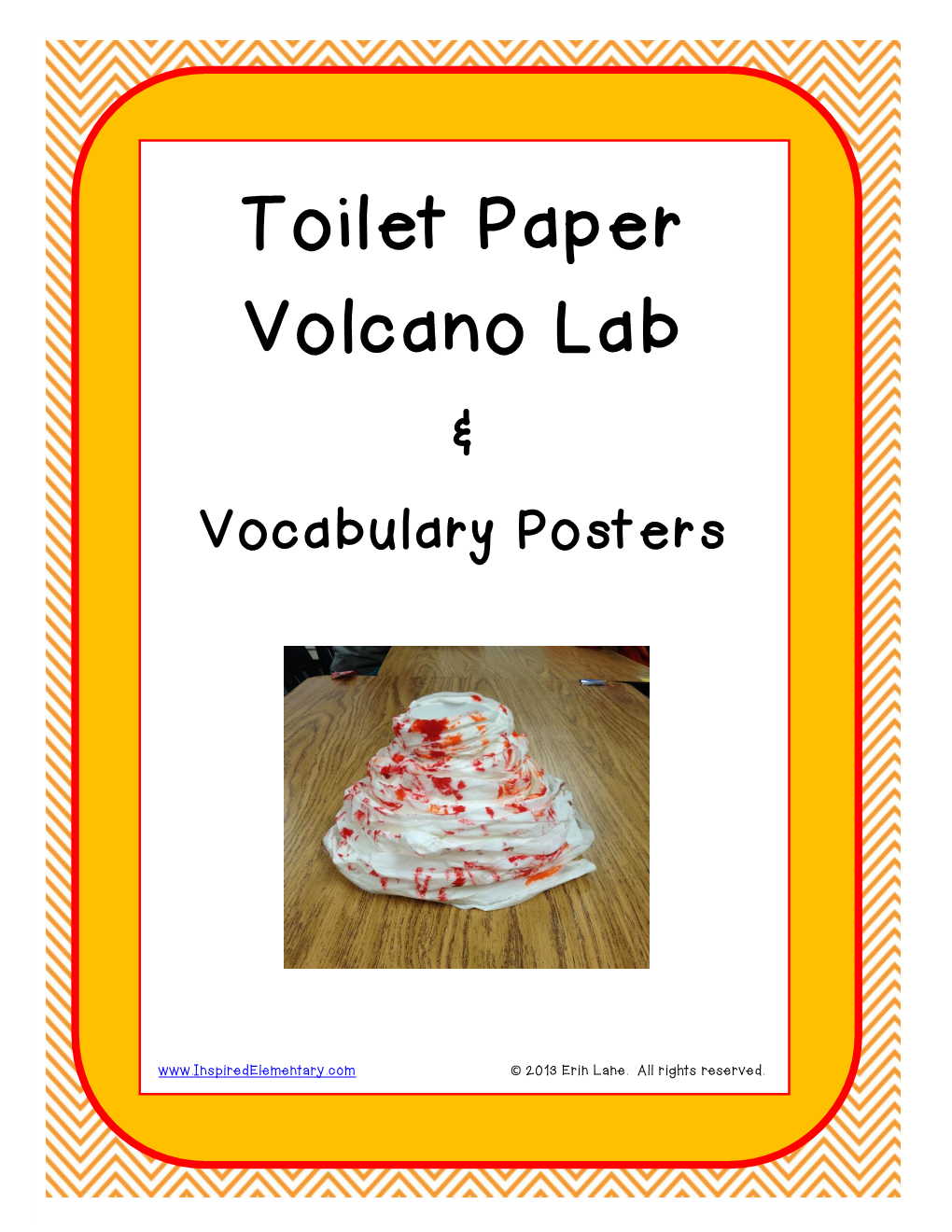 Toilet Paper Volcano Lab & Vocabulary Posters