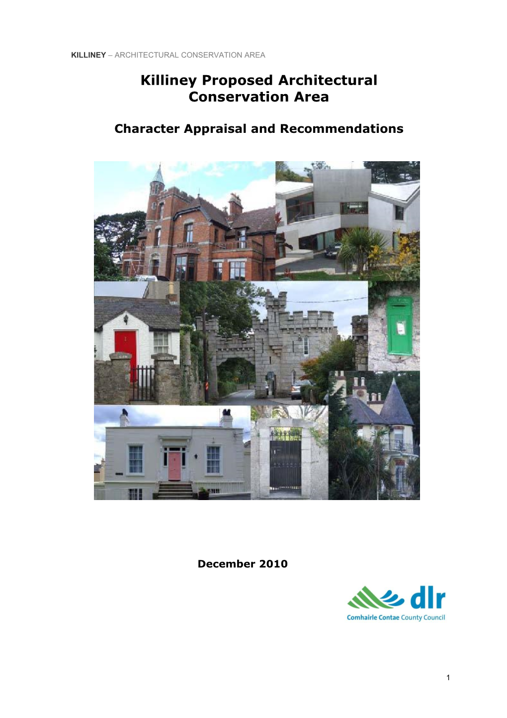 Killiney Proposed Architectural Conservation Area