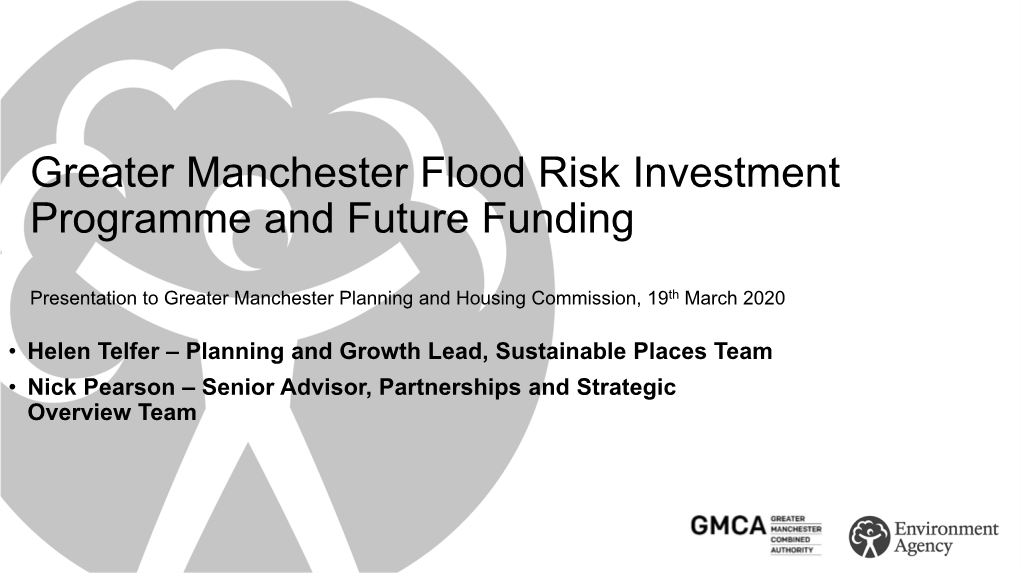 Environment Agency – Flood Risk Investment Programme