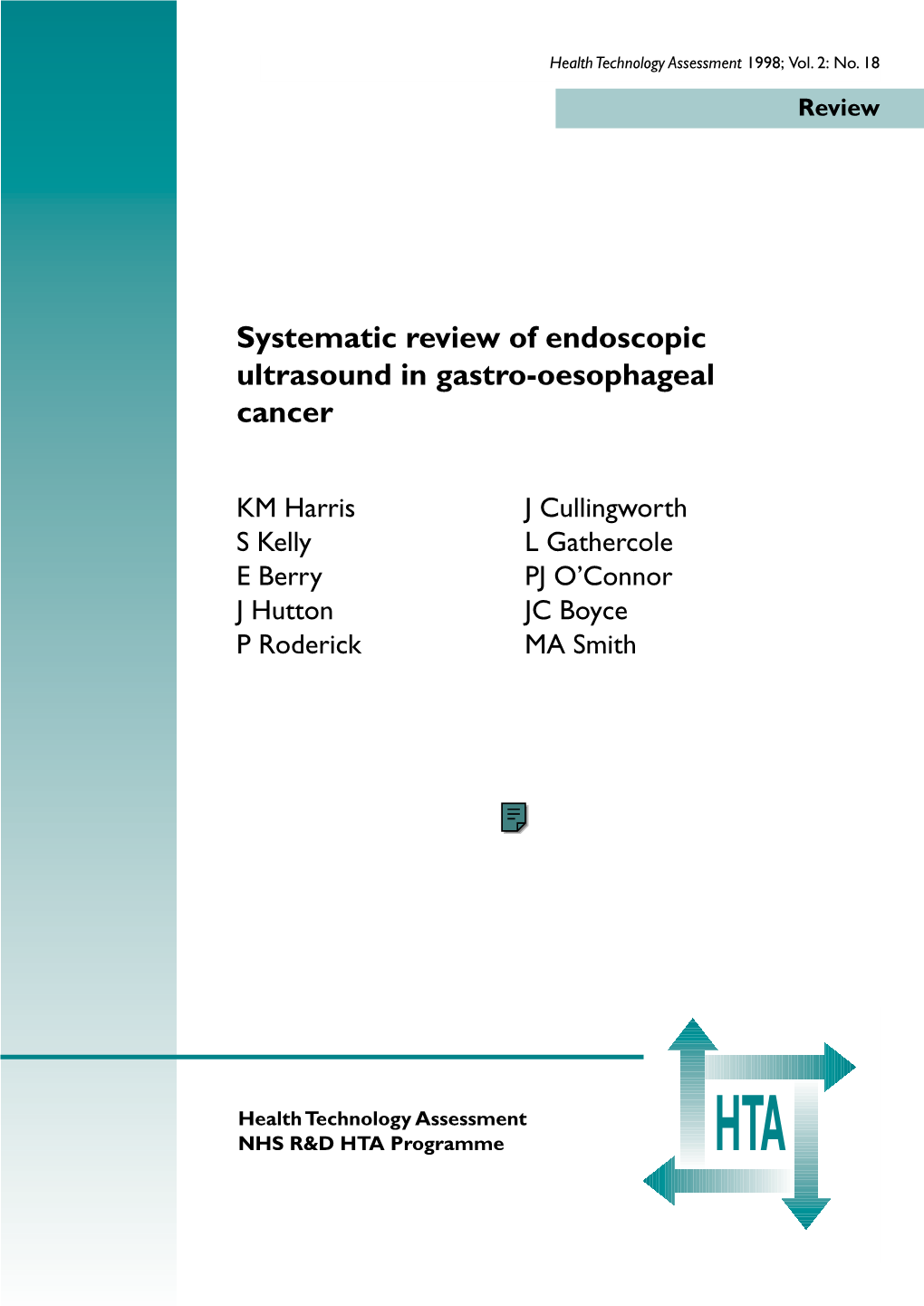 Endoscopic Ultrasound in Gastro-Oesophageal Cancer