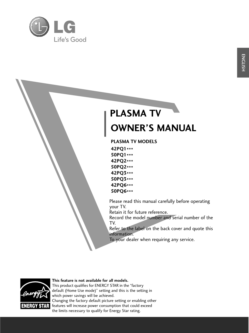 Owner's Manual Plasma Tv