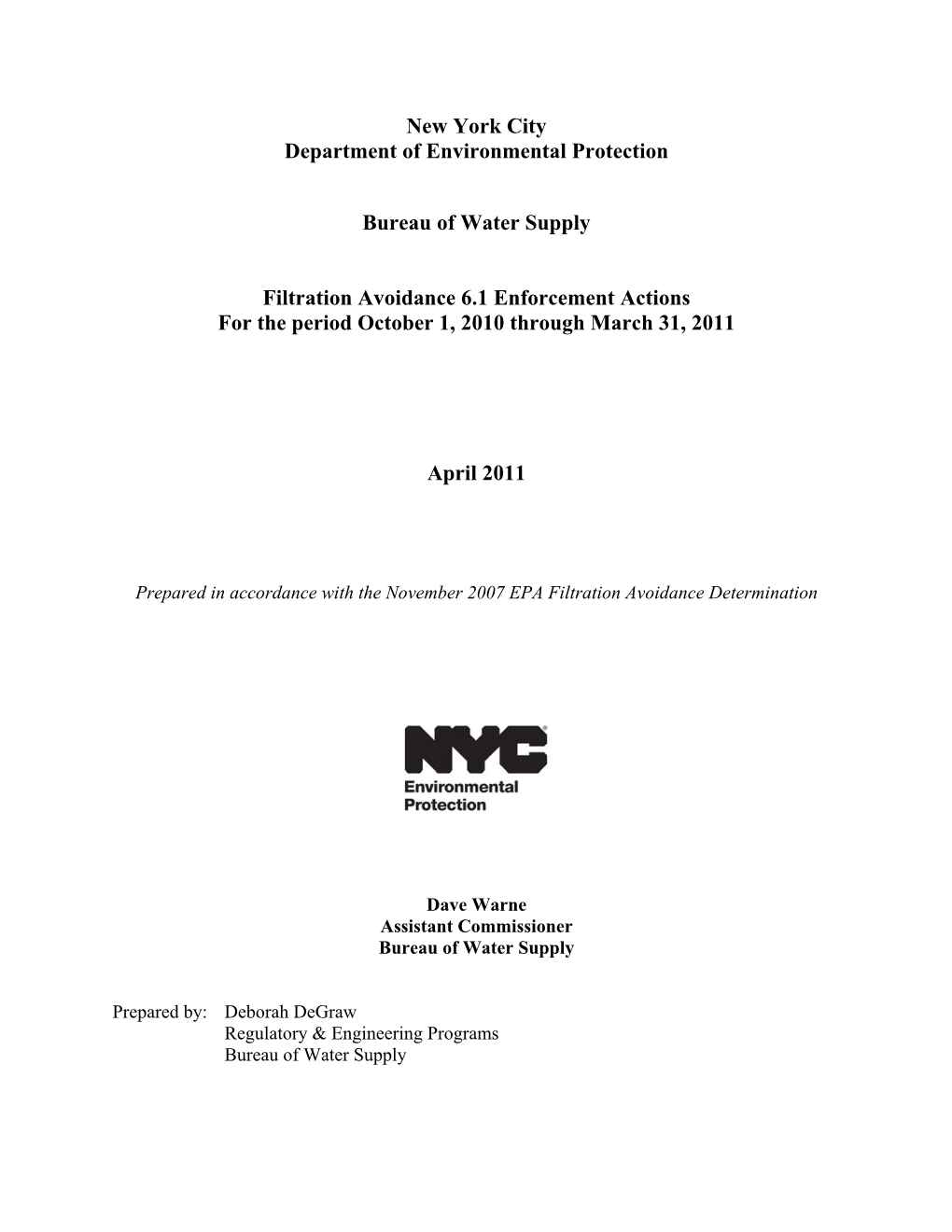 New York City Department of Environmental Protection